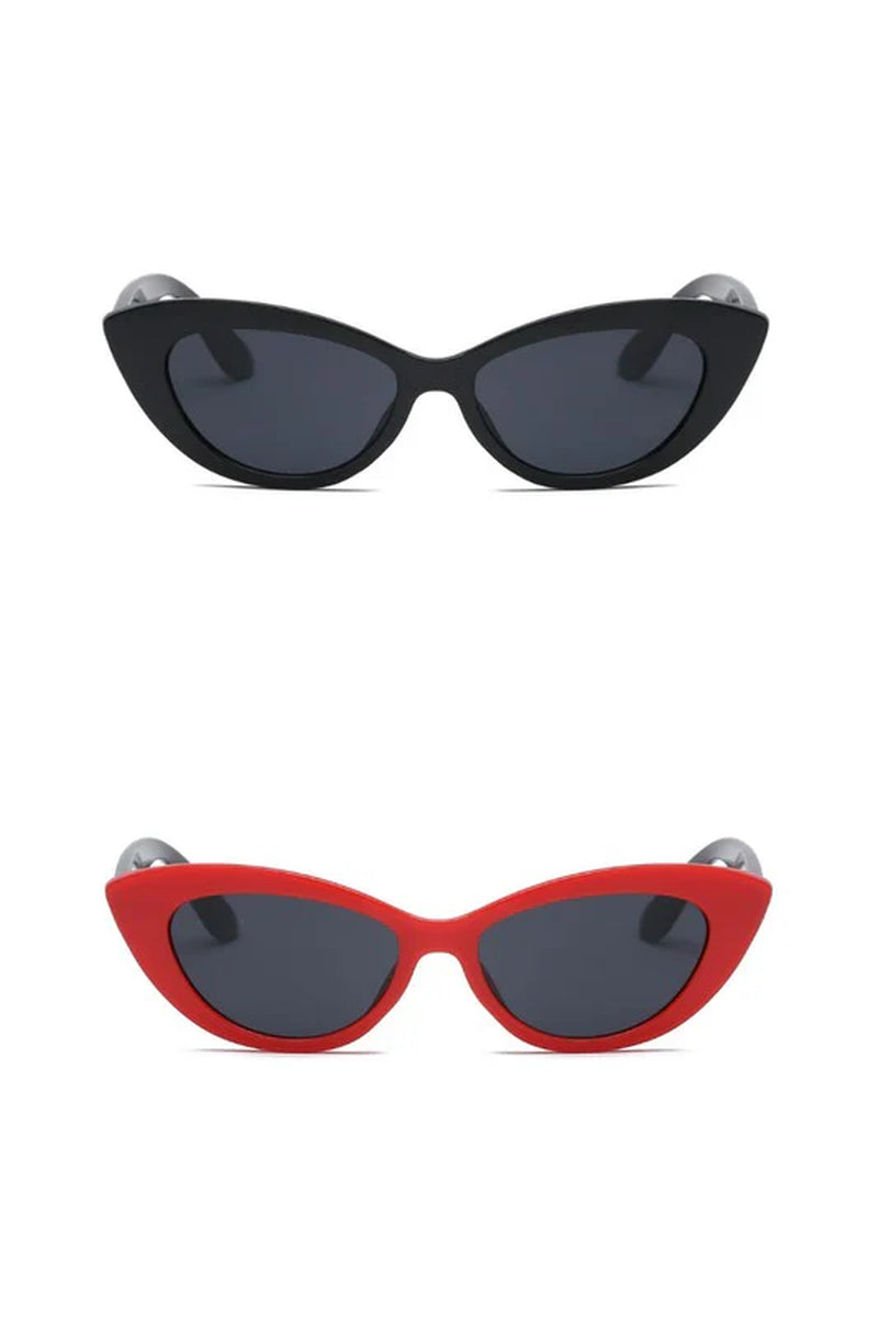 Women round Retro Cat Eye Fashion Sunglasses
