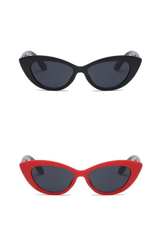 Women round Retro Cat Eye Fashion Sunglasses