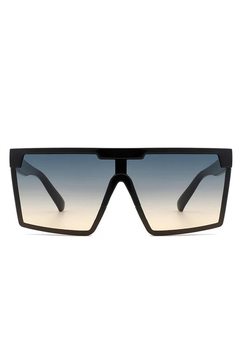 Oversize Square Flat Top Fashion Women Sunglasses